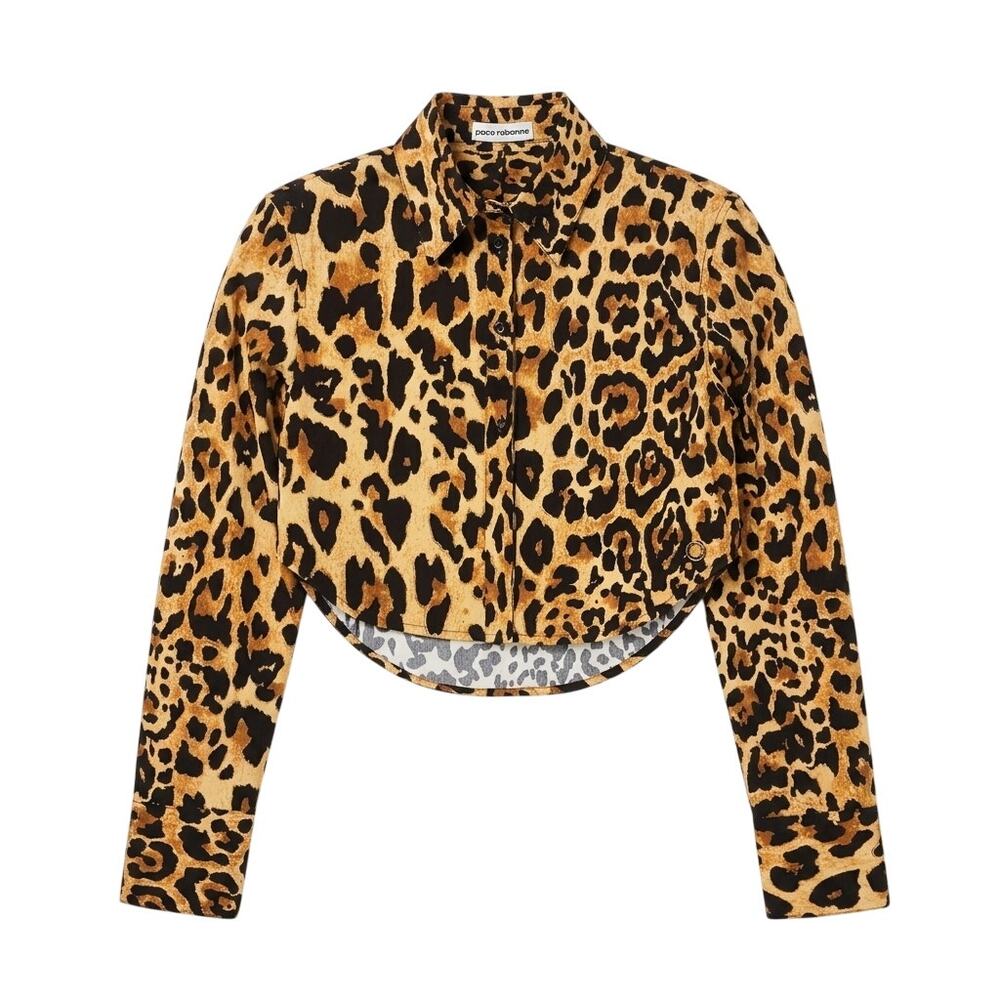 Paco Rabanne Leopard Crop Top Size 4